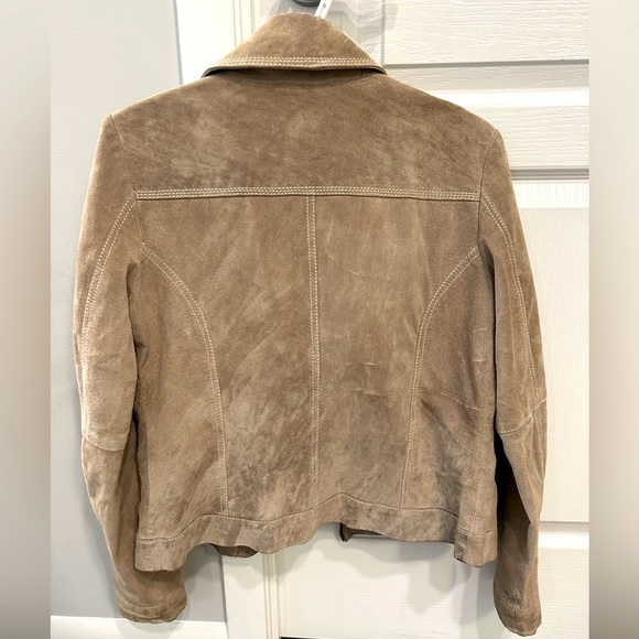 Michael Kors Beige Suede Moto Jacket Women's
Size Medium Biker Jacket - Picture 2 of 8